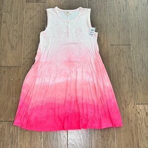 NWT! Style & Co. Pink Ombre Sleeveless A-Line Dress or Swim Coverup